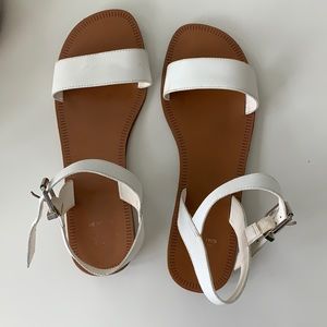 White GB Sandals, size 8.5